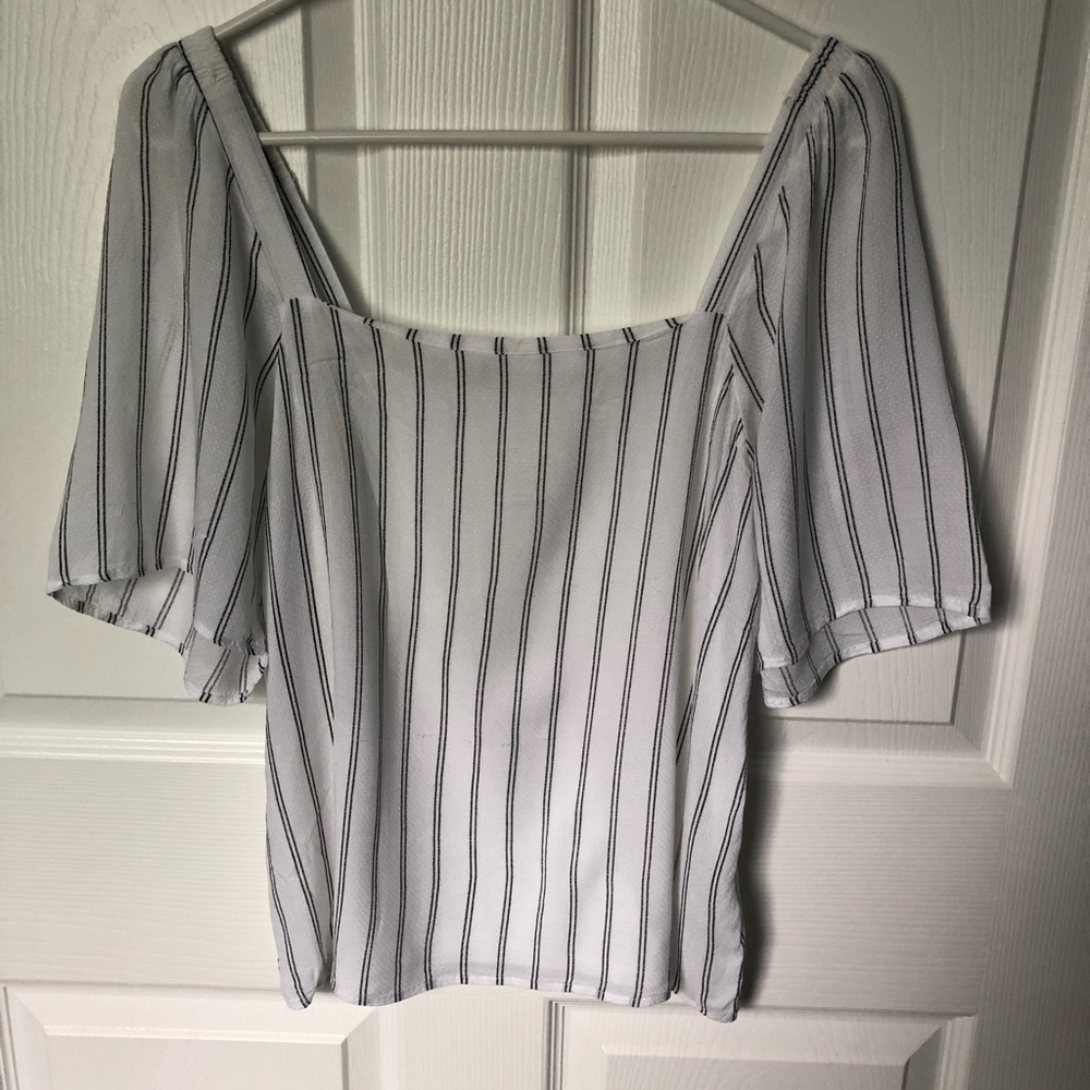 - A New Day Black and White Blouse Size S